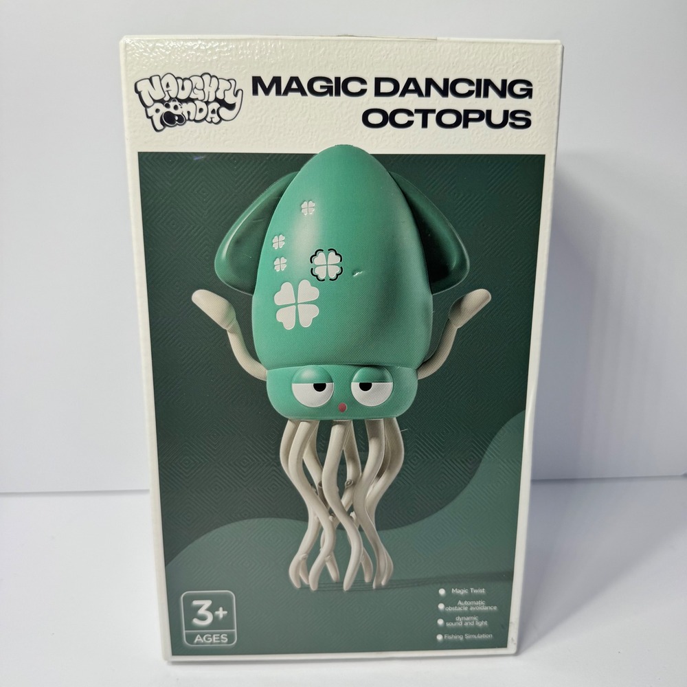 Naughty Panda Magic Dancing Octopus Interactive Light Sound Toy Yellow USB New